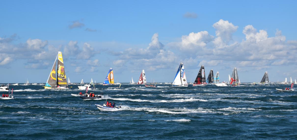 Bateaux au départ du Vendée Globe