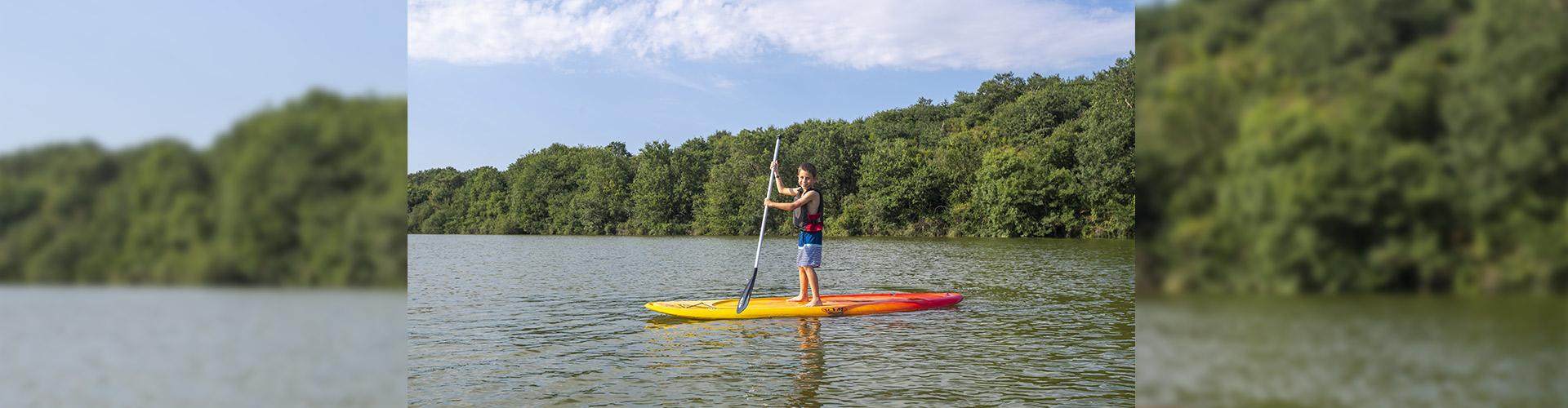 Paddle au lac de touchegray à Chantonnay