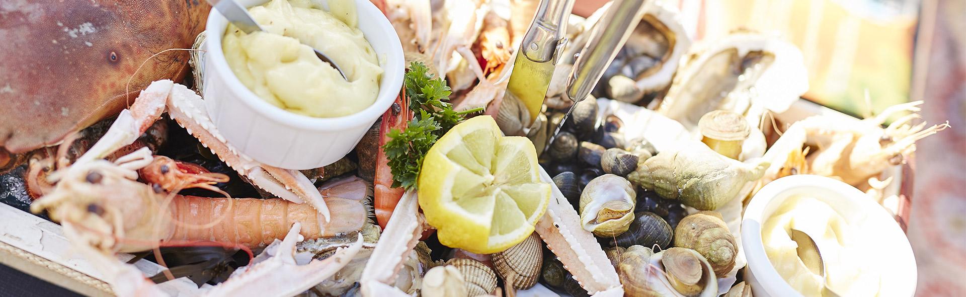 Plateau de fruit de mer au restaurant Anguila Beach à Château d'Olonne