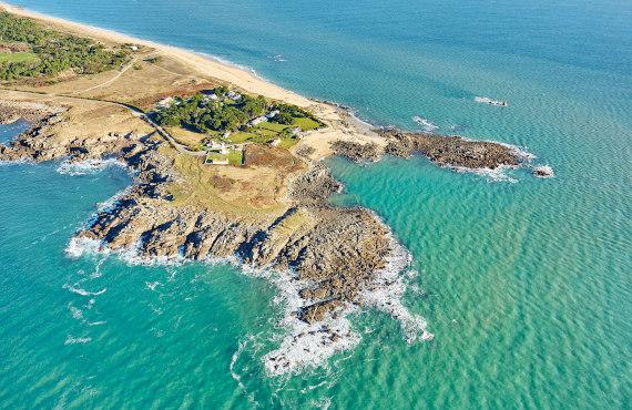 Photo aérienne de l'île d'Yeu