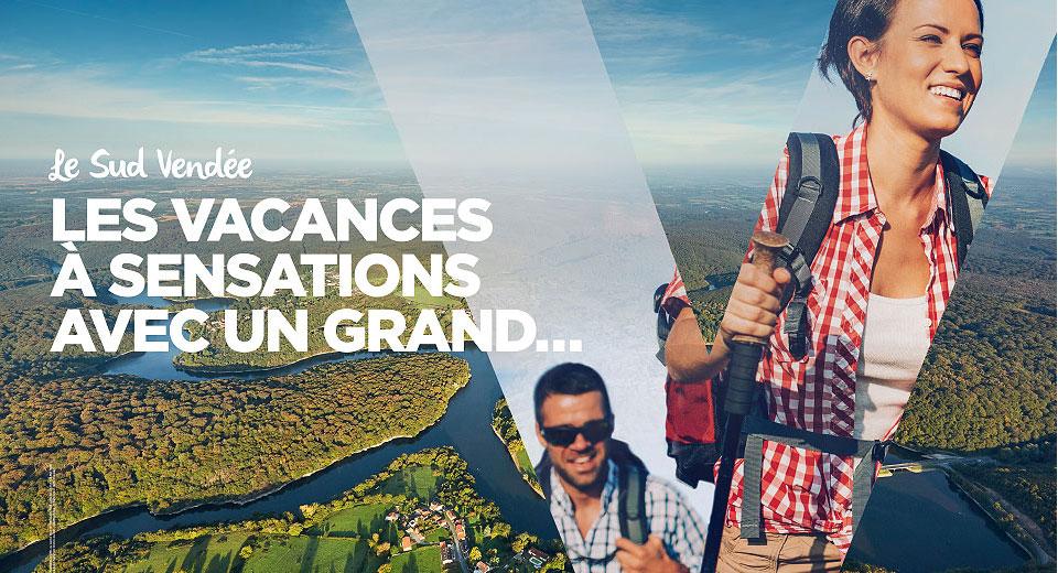 Campagne La Vendée avec un Grand V au Sud Vendée Tourisme