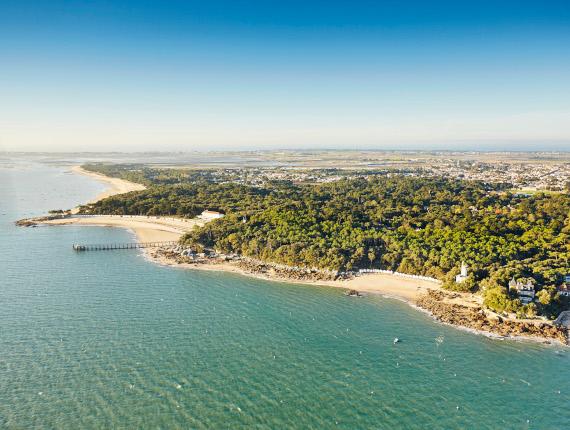 Photo aérienne de l'île de Noirmoutier Photo aérienne de l'île de Noirmoutier